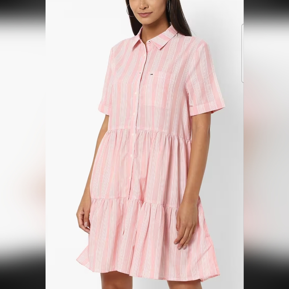 Tommy Hilfiger Pink Striped Dress